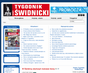 tygodnikswidnicki.com.pl: Nowy Tygodnik Świdnicki - Start
Nowy Tygodnik Świdnicki - niezależny tytuł, który nie boi się pisać o bieżących wydarzeniach