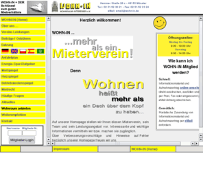 wohn-in.de: WOHN-IN Mieterverein Mnster - Informationen (Men)
