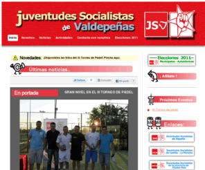 jsvaldepenas.es: JJSS Valdepeñas - Inicio
Pagina de inicio de Juventudes Socialistas de Valdepeas