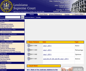 lasc.org: The Louisiana Supreme Court
Louisiana Supreme Court is the state's highest court located in the City of New Orleans.