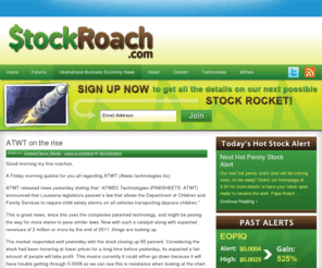 thestockroach.com: The Stock Roach | Penny stocks, subpenny stocks and research
The best hideout on the web for Penny Stock, Stock, And investing information