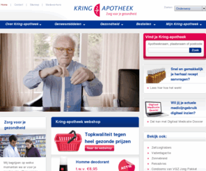 kring-apotheek.nl: Kring-apotheek B.V. : Uw Apotheek Online
Kring-apotheek is een landelijk opererende apotheekformule, waarbij bijna 350 apotheken zijn aangesloten. Bij iedere Kring-apotheek staat het verlenen van kwalitatief hoogwaardige farmaceutische zorg vanuit de individuele behoefte van de klant centraal: Wij garanderen u de beste zorg!