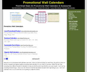 promotionalwallcalendars.org: Promotional Wall Calendars The Best Deals For Your Company | promotionalwallcalendars.org
Promotional Wall Calendars are a great way to drum up new business and get old customers and clients to come back in and buy something new. Find the best DEALS here.