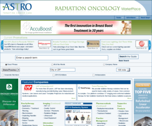 ubg244.com: ASTRO Radiation Oncology MarketPlace
ASTRO Radiation Oncology MarketPlace - The Radiation Oncology Marketplace is the database dedicated to radiation oncology professionals, helping them find the products & services they need.