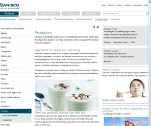 daniscoprobiotics.com: Danisco - a world leader in food ingredients, enzymes and bio-based solutions
Danisco