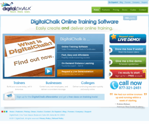 digitalchalk.biz: DigitalChalk Online Training Software | DigitalChalk
Rapidly create courses with online training software.