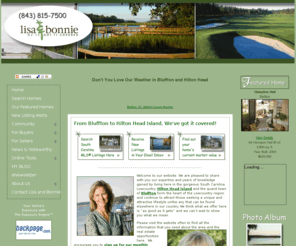 lisasulka.com: Bluffton South Carolina Real Estate & Homes for Sale
Bluffton, South Carolina real estate listings, homes for sale.  Your Bluffton South Carolina real estate resource center, find mls listings, condos and homes for sale in Bluffton South Carolina.