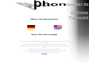 phonmeister.de: Phonmeister.de -  Andreas Turnwald, freiberuflicher Toningenieur
