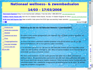 zwembadsalon.info: Z W E M B A D S A L O N
Bezoek het nationaal wellness- en zwembadsalon. je vind er de meest uitgebreide keuze aan zwembaden, spas, saunas, infraroodcabines