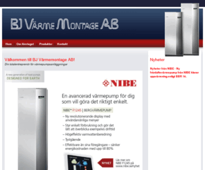 bj-varmemontage.com: Bj vrmemontage vrmepump installation energiborrning vattenborrning anlggning vsters
BJ Vrmemontage AB i Vsters utfr projektering, installation och service av vrmepumpar.