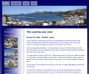 wrfinn.com: House for Sale, Panteli, Leros
two-bedroomed house for sale, Panteli, Leros, Greece. 