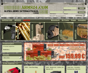 arms24.info: Waffen Online-Shop - Arms24.com
Der große deutsche Waffen Online Shop mit über zehntausend Artikeln aus den Bereichen Waffen, Munition, Wiederladen, Optik, Zubehör und Surplus.