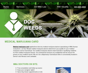 medicalmarijuanadoctordenver.com: Medical Marijuana Card | Medical Marijuana Doctors
Medical marijuana card. Colorado medical marijuana doctors evaluating for medical marijuana license.