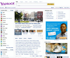 oldyahoo.com: Yahoo!
Welcome to Yahoo!, the world's most visited home page. Quickly find what you're searching for, get in touch with friends and stay in-the-know with the latest news and information.