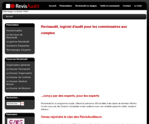 revis-compte.com: Revisaudit - Revisaudit, logiciel de révision et d'audit pour les experts comptables
Revisaudit : une véritable approche métier pour les experts-comptables et les commissaires aux comptes, cette application permet un réel gain de temps et un contrôle complet des comptes