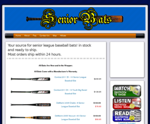 seniorbats.com: SeniorBats.com: Your source for senior league baseball bats!
Your source for senior league baseball bats!