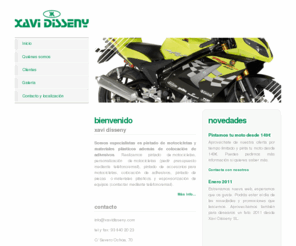 xavidisseny.com: Xavi Disseny SL
Especialidad en pintado de motocicleteas y materiales plásticos, colocación de adhesivos y personalización en Granollers (Barcelona)