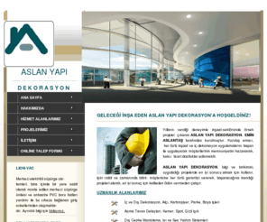 aslanyapidekorasyon.com: Aslan Yapı Dekorasyon San. Tic.
Aslan Yapı Dekorasyon