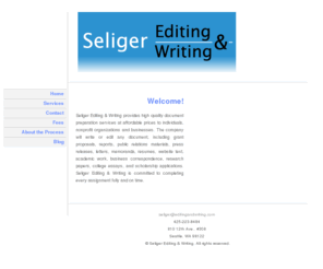 editingandwriting.com: Seliger Editing & Writing
Professional editing and writing services, including grant writing.