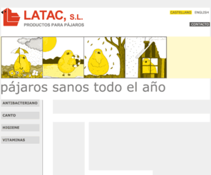 latac.es: LATAC, productos para pajaros
Productos para pajaros