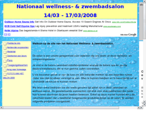 wellnessenzwembadsalon.info: WELLNESS- EN ZWEMBADSALON
Bezoek het nationaal wellness- en zwembadsalon. u vind er een uitgebreide keuze aan zwembaden, spa's, sauna's, infraroodcabines,


