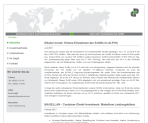 drfk.biz: Aktuelles: Nachrichten zu geschlossenen
  Beteiligungsmodellen | Drücker Finanzkontor GmbH
Internationale Kapitalmarktanlagen - Wir sind die Spezialisten für geschlossene Beteiligungsmodelle und Investmentfonds