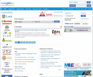 minglebox.com: Minglebox - Find Institutes And Courses | Entrance Exams | Admissions | India, Abroad
Minglebox provides institutes, courses, entrance exams, admission notices, exam coaching and preparation, counselling for education, career in India and Abroad