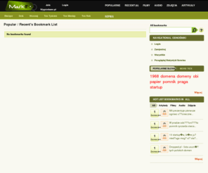 wygrzebane.pl: Wygrzebane.pl::Popular / Recent's Bookmark List
index description 