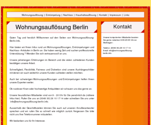 xn--wohnungsauflsung-berlin-jlc.info: Anbieter von Wohnungsauflösung Berlin, Entrümpelung, Nachlass und Haushaltsauflösung
Anbieter von Wohnungsauflösung Berlin, Entrümpelung, Nachlass und Haushaltsauflösung