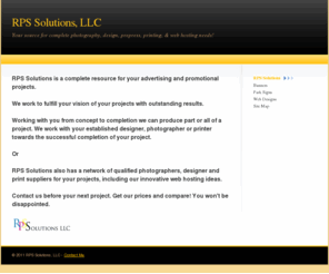 rps-solutions.biz: RPS Solutions - Home
RPS Solutions your single source for web design, graphics, photograpy & printing and production.