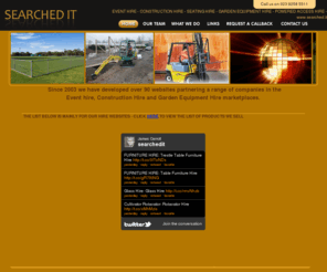 hirelaptop.com: SEARCHED IT
Searched It - A suite of 100+ websites dedicated to event hire, construction hire and Gosport near Portsmouth.