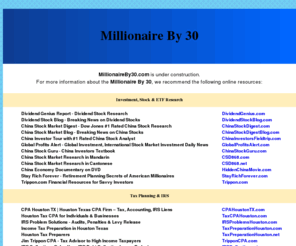 millionaireby30.com: Millionaire By 30
Millionaire By 30