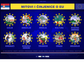 mitovioeu.org: Mitovi i činjenice o EU - Naslovna
