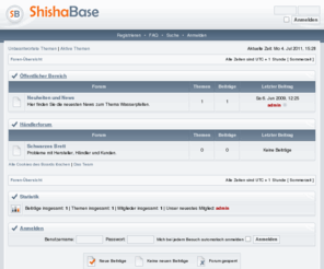 shishabase.com: ShishaBase - Foren-Übersicht
