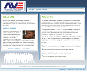 avnedfoundation.org: The American Values Network Educational Foundation :: HOME
Along with the American Values Network, AVN Educational Foundation seeks to be the SALT of public and civic discourse in America, preserving our values and heightening awareness of the key ingredients required for a prosperous society.