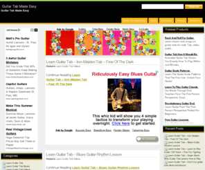 guitartabmadeeasy.com: Guitar Tab Made Easy
Guitar Tab Made Easy
