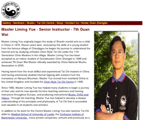 limingyue.com: Master Liming Yue - Tai Chi Centre
Information page about Master Liming Yue - one of the top Tai Chi master in the European.