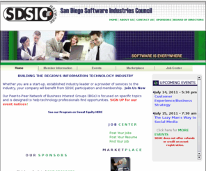 sdsic.com: San Diego Software Industries Council - SDSIC
San Diego Software Industries Council - SDSIC Home