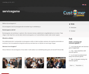 servicegame.nl: Interesse in de servicegame?
De servicegame,een instrument met een zakelijk doel en tegelijkertijd leuk om te doen