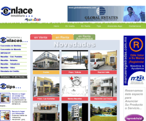 enlaceinmobiliario.com.mx: ENLACE INMOBILIARIO|Bienes Raíces|Venta|Renta|Información|Publicidad|Promoción|Anuncios|Mazatlán|Sinaloa|México
Enlace Inmobiliario, Publicidad y Promoción por Internet de Bienes Raíces en 
  Mazatlán, Sinaloa, México