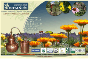 morningmystbotanics.com: Morning Myst Botanics Organic Hydrosols Direct From the Distiller
Organic Hydrosols, Oils and Fine Herbals Direct from the Distiller