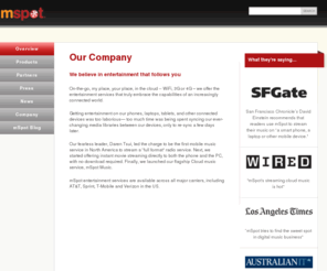 mspotcorporate.com: Our Company | mSpot
