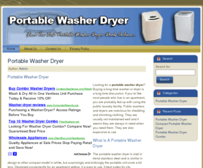 portablewasherdryer.net: Portable Washer Dryer
If you are looking for a portable washer dryer then look no further, we show you where to get that portable washer dryer that you are looking for.