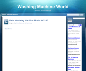 washingmachineworld.info: Washing Machine World
Find your ideal washing machine at Washing Machine World
