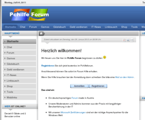 pchilfeforum.de: Willkommen im Pchilfe Forum!
Pchilfe Forum - Kostenloses Forum zum Lösen Ihrer Pc-Probleme und vieles mehr!