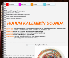 ruhumkalemiminucunda.com: Ruhum Kalemimin Ucunda
Freelance çalışan bir editörün kişisel web sitesi. 