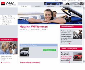 aldleasefinanz.net: Startseite - ALD Automotive, Autoleasing und Services
ALD Lease Finanz bietet umfangreiche Leasing-Dienstleistungen für Privat- und Geschäftskunden