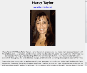 marcytaylor.net: Marcy Taylor Actor
Marcy Taylor