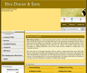 scsdemolition.com: Building Demolition Contractor,Building Anchor Fixing,Diamond Core Cutting Services
Building Demolition Contractor Services - Shiv Charan & Sons providing services of Building Anchor Fixing, indian Diamond Core Cutting Services, Building Demolition Contractor Service Company, Online Building Anchor Fixing services, Building Demolition Contractor services from india, Building Demolition Contractor, Building Anchor Fixing, Diamond Core Cutting