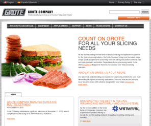 grotecompany.com: The Grote Company
Precision Slicing and Application Systems